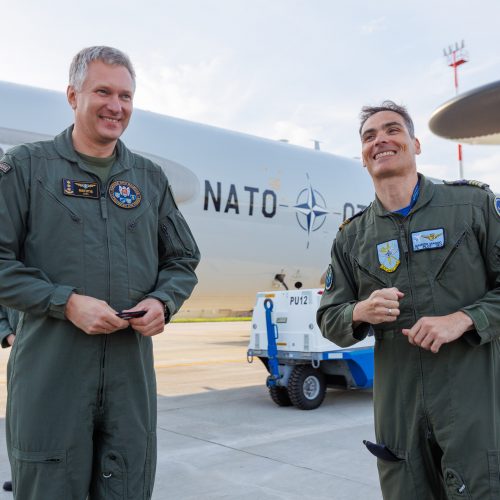 AWACS orlaivis  © E. Ovčarenko / BNS nuotr.