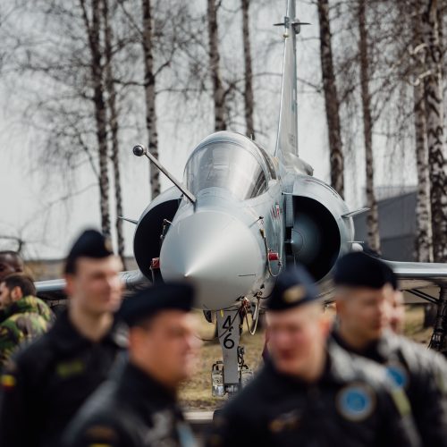 NATO oro policijos misiją Baltijos šalyse vykdančių pajėgų apsikeitimo ceremonija  © S. Lisausko / BNS nuotr.