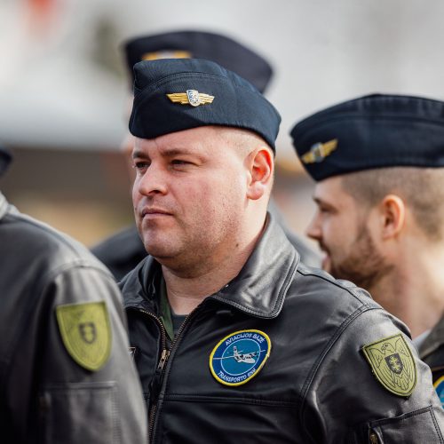 NATO oro policijos misiją Baltijos šalyse vykdančių pajėgų apsikeitimo ceremonija  © S. Lisausko / BNS nuotr.