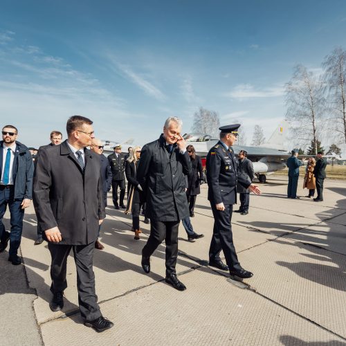 NATO oro policijos misiją Baltijos šalyse vykdančių pajėgų apsikeitimo ceremonija  © S. Lisausko / BNS nuotr.