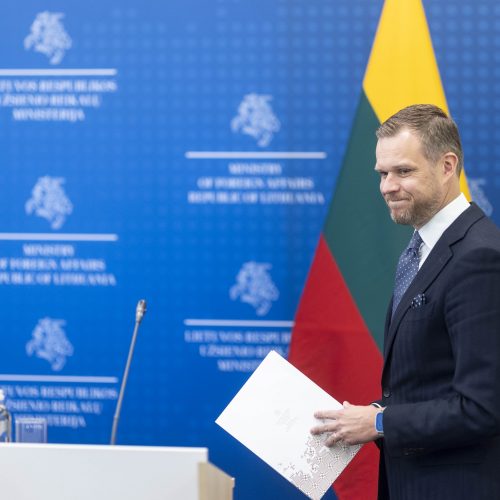 G. Landsbergis susitiko su Nyderlandų užsienio reikalų ministre  © I. Gelūno / BNS nuotr.