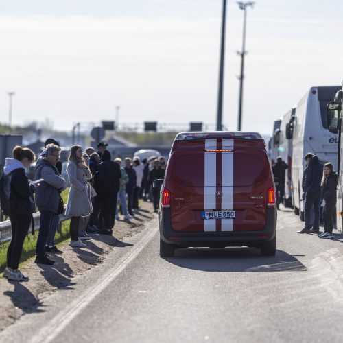 Medininkų pasienio punkte kilo gaisras  © I. Gelūno / BNS, Muitinės kriminalinės tarnybos nuotr.