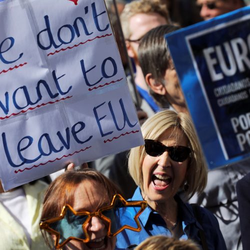 Masinė demonstracija prieš „Brexit“  © Scanpix nuotr.