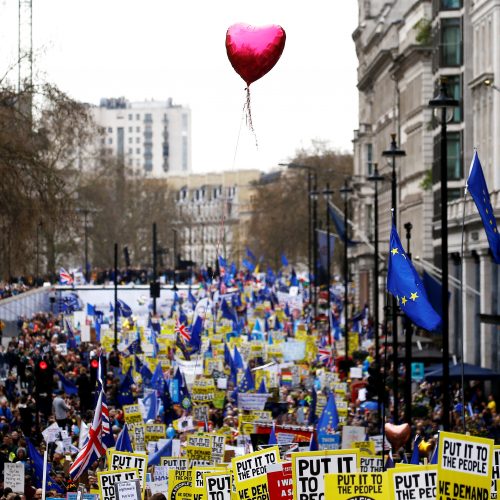 Masinė demonstracija prieš „Brexit“  © Scanpix nuotr.