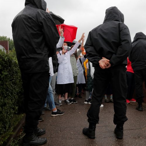 Baltarusijoje vėl suiminėjami protestuotojai  © Scanpix nuotr.