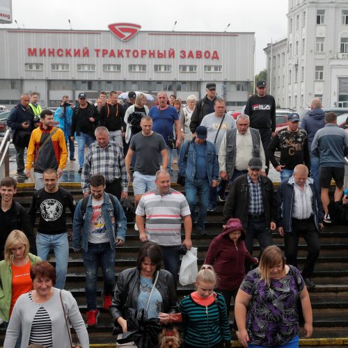 Baltarusijoje vėl suiminėjami protestuotojai  © Scanpix nuotr.