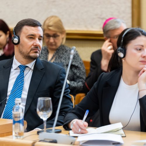 Tarptautinė diskusija „Tarpkultūrinis ir religinis dialogas“  © Ž. Gedvilos / BNS nuotr.