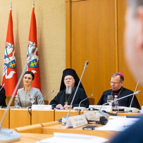 Tarptautinė diskusija „Tarpkultūrinis ir religinis dialogas“  © Ž. Gedvilos / BNS nuotr.