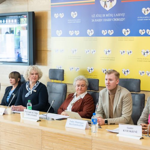 Spaudos konferencija „Švietimo, mokslo ir sporto ministerija užsimojo mažinti pagalbą vaikams“  © Ž. Gedvilos / BNS nuotr.