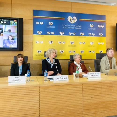 Spaudos konferencija „Švietimo, mokslo ir sporto ministerija užsimojo mažinti pagalbą vaikams“  © Ž. Gedvilos / BNS nuotr.