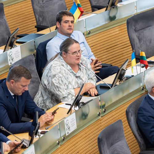 Siūlymas pradėti apkaltos procesą R. Žemaitaičiui  © P. Peleckio / BNS nuotr.