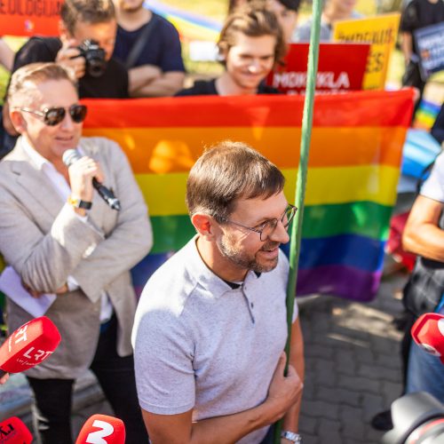 LGBTQ bendruomenės protestas  © S. Lisausko / BNS nuotr.