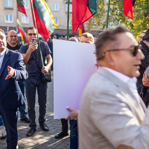 LGBTQ bendruomenės protestas  © S. Lisausko / BNS nuotr.