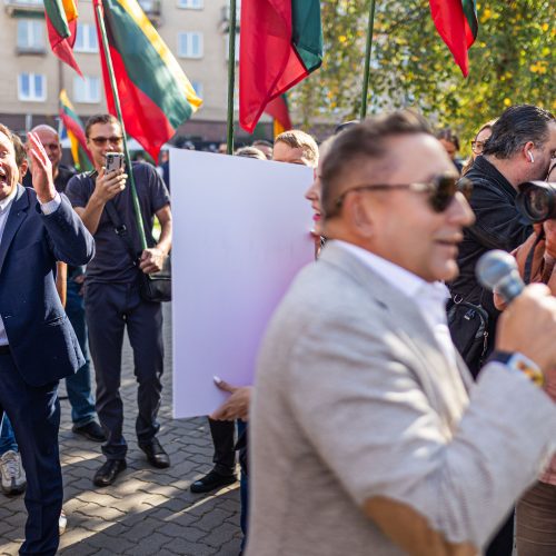 LGBTQ bendruomenės protestas  © S. Lisausko / BNS nuotr.