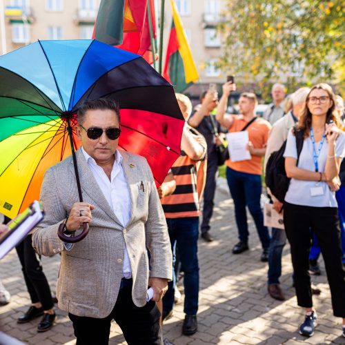 LGBTQ bendruomenės protestas  © S. Lisausko / BNS nuotr.