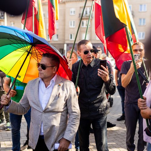 LGBTQ bendruomenės protestas  © S. Lisausko / BNS nuotr.