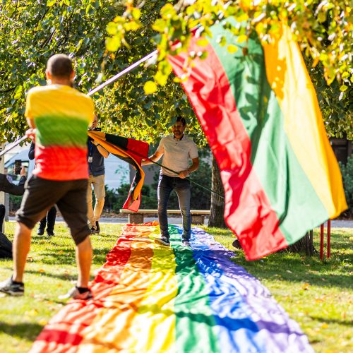 LGBTQ bendruomenės protestas  © S. Lisausko / BNS nuotr.