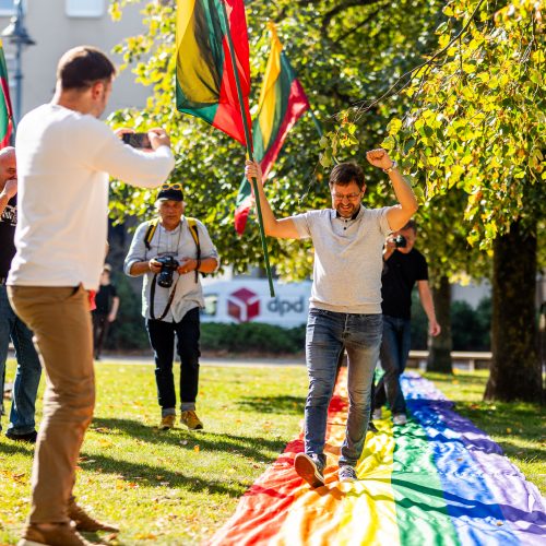 LGBTQ bendruomenės protestas  © S. Lisausko / BNS nuotr.