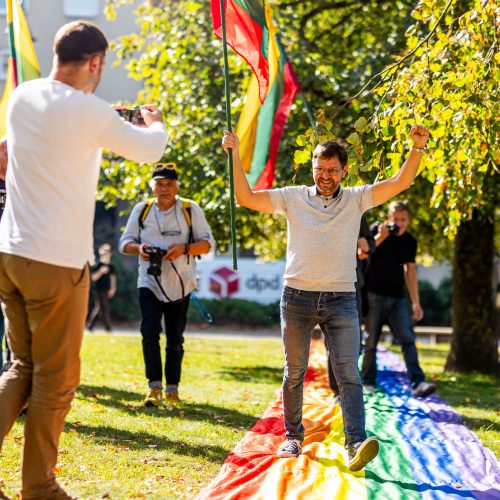 LGBTQ bendruomenės protestas  © S. Lisausko / BNS nuotr.