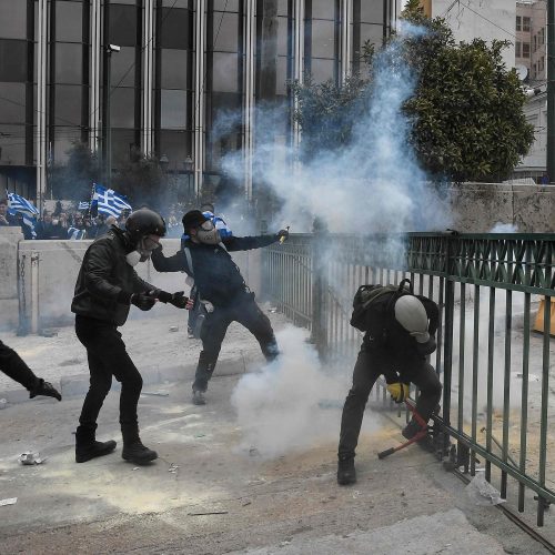 Protestas Atėnuose  © Scanpix nuotr.