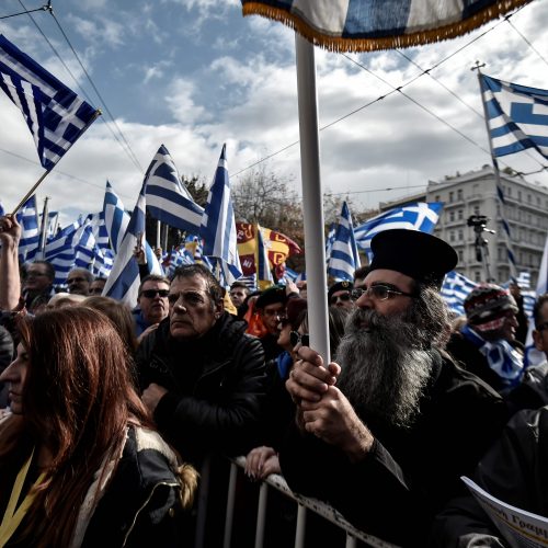Protestas Atėnuose  © Scanpix nuotr.