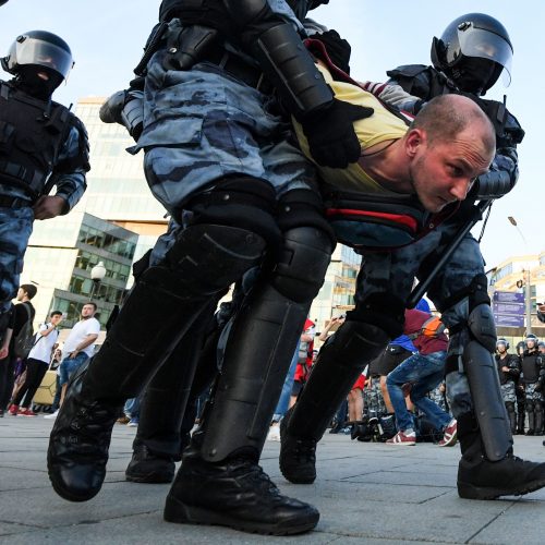 Protestuotojai Maskvoje  © Scanpix nuotr.