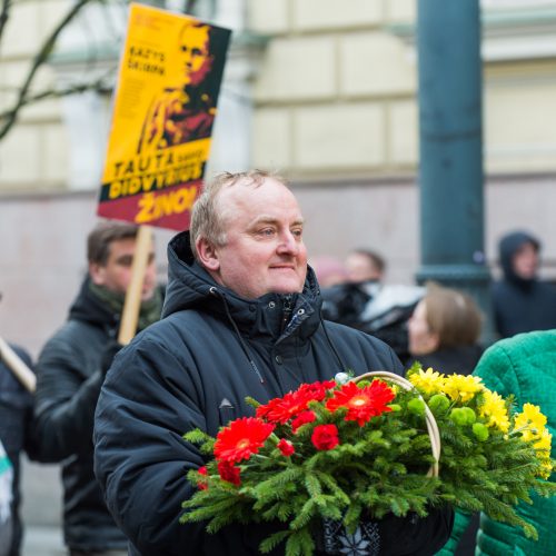 Keli šimtai žmonių žygiavo tautininkų eitynėse Vilniuje  © Butauto Barausko nuotr.