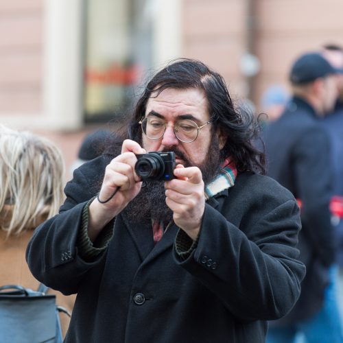 Keli šimtai žmonių žygiavo tautininkų eitynėse Vilniuje  © Butauto Barausko nuotr.