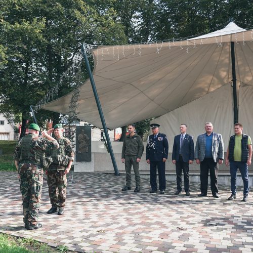 Šaulių pratybos Kauno rajone  © Simono Baltušio,  A. Valauskienės, V. Raupelio nuotr.