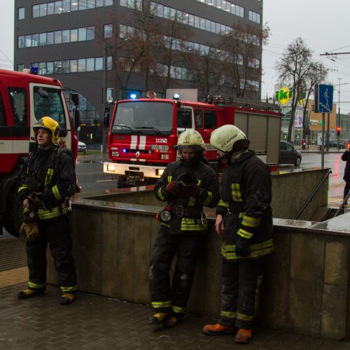 Žaliakalnio verslo centre kilo gaisras  © Laimio Steponavičiaus nuotr.