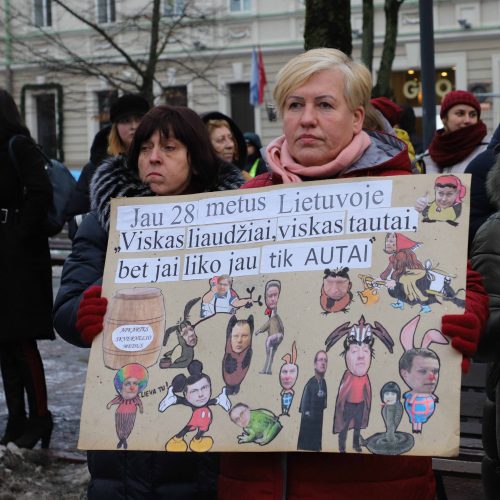 Protestas „Paskutinis skambutis“  © Vilijos Virkutytės, Pauliaus Peleckio/Fotobanko nuotr, Dainiaus Labučio (ELTA) nuotr.