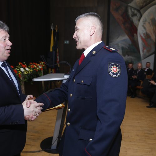 Apdovanoti geriausi šalies ugniagesiai gelbėtojai  © Mariaus Morkevičiaus (ELTA) nuotr.