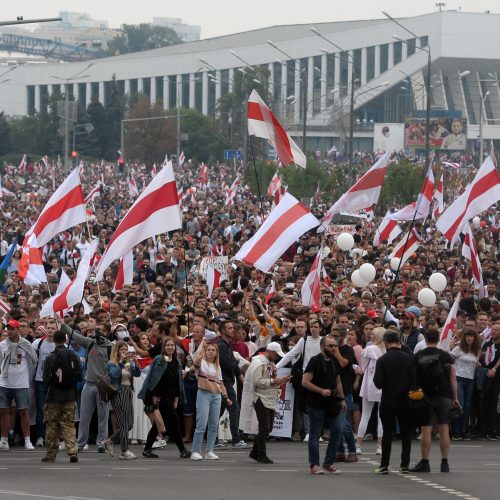 Minske – „Naujosios Baltarusijos eitynės“   © Scanpix, EPA-ELTA nuotr.