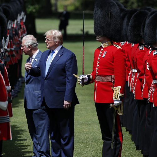 D. Trumpo vizitas Didžiojoje Britanijoje  © Scanpix nuotr.