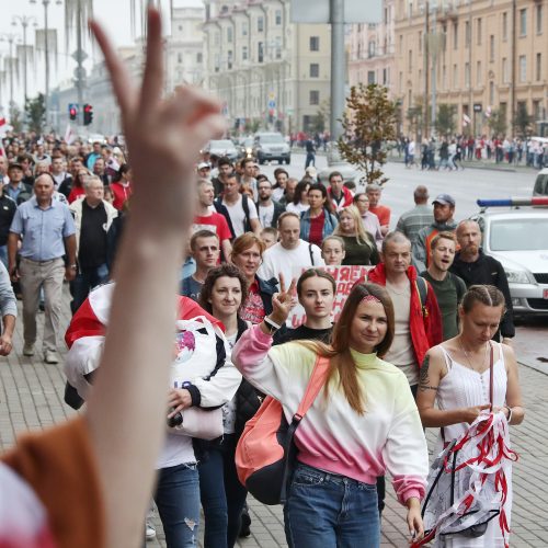 Minske – „Naujosios Baltarusijos eitynės“   © Scanpix, EPA-ELTA nuotr.