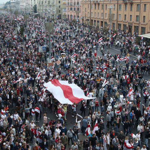 Minske – „Naujosios Baltarusijos eitynės“   © Scanpix, EPA-ELTA nuotr.