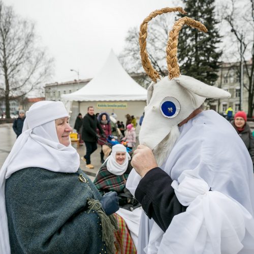 Sostinėje susirinko šeši Kalėdų Seneliai  © S. Žiūros nuotr.