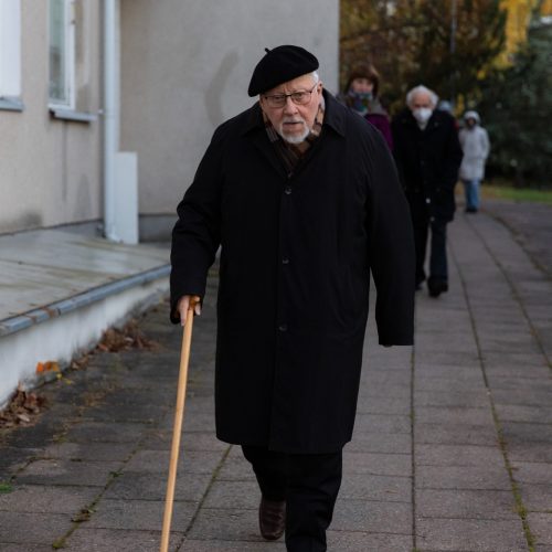 V. Landsbergio pasveikinimas gimimo dienos proga  © G. Skaraitienės / Fotobanko nuotr.