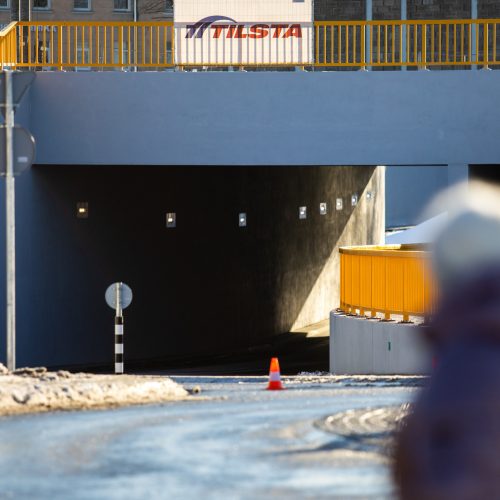 Lentvaryje atidarytas naujas tunelis po geležinkeliu  © L. Balandžio / „BNS Foto“ nuotr.