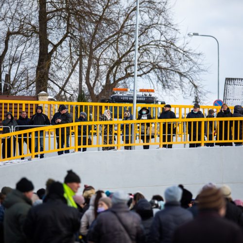 Lentvaryje atidarytas naujas tunelis po geležinkeliu  © L. Balandžio / „BNS Foto“ nuotr.