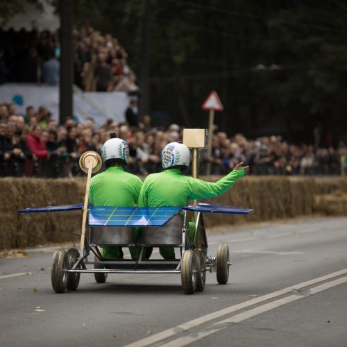 „Red Bull muilinių lenktynės“ Kaune  © Laimio Steponavičiaus ir T. Biliūno / Fotobanko nuotr.