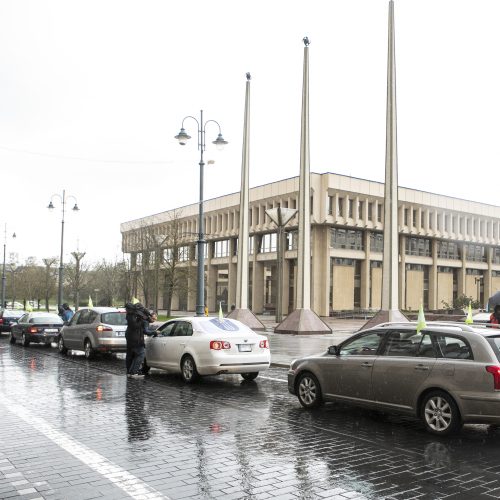 Sanatorijos „Belorus“ darbuotojų protestas Vilniuje  © P. Peleckio / Fotobanko nuotr.