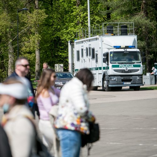 Vingio parke renkasi „Didžiojo šeimos gynimo maršo“ dalyviai  © Vilmanto Raupelio nuotr.