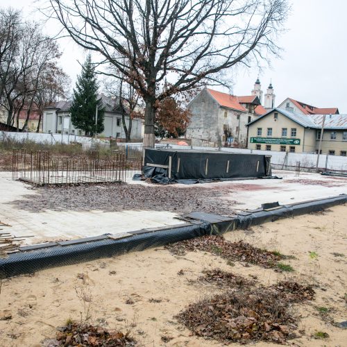 Kaune paskelbta „Krepšinio namų“ statybų pradžia  © Teodoro Biliūno nuotr.