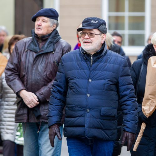 Atsisveikinimas su E. Nekrošiumi „Meno Forto“ salėje  © I. Gelūno/ BFL, Dainiaus Labučio/ELTA  nuotr.