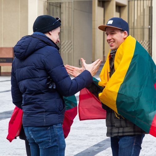 Šventinis trijų Baltijos valstybių pakėlimo ceremonija ir trispalvės nešimas   © Irmanto Gelūno / Fotobanko nuotr.