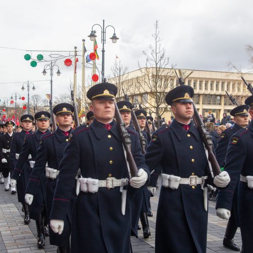 Šventinis trijų Baltijos valstybių pakėlimo ceremonija ir trispalvės nešimas   © Irmanto Gelūno / Fotobanko nuotr.