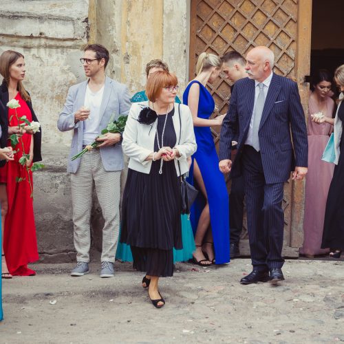 Švč. Mergelės Marijos Ramintojos bažnyčioje susituokė modelis J. Kazlauskytė  © I. Gelūno / Fotobanko nuotr.