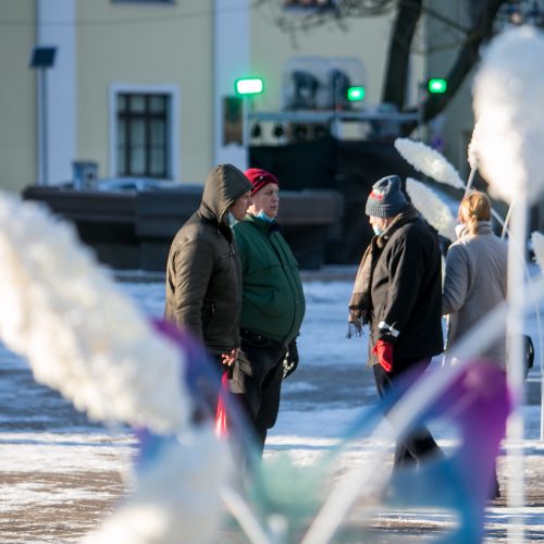 Kauniečiai leidžia laiką stebuklingame Kalėdų sode  © Vilmanto Raupelio nuotr.