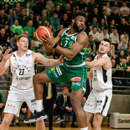 LKL ketvirtfinalis: „Žalgiris“ – „Neptūnas“ <span style=color:red;>(87:71)</span>  © T. Biliūno/BNS nuotr.